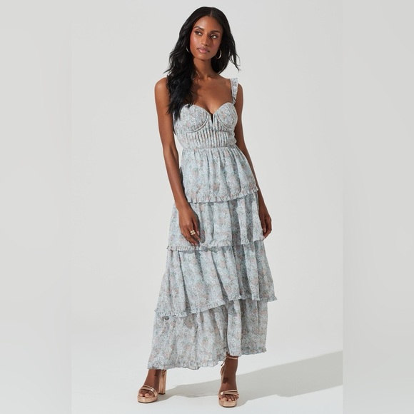 Floral Tiered Maxi Dress (ASTR the Label) - Picture 1 of 7